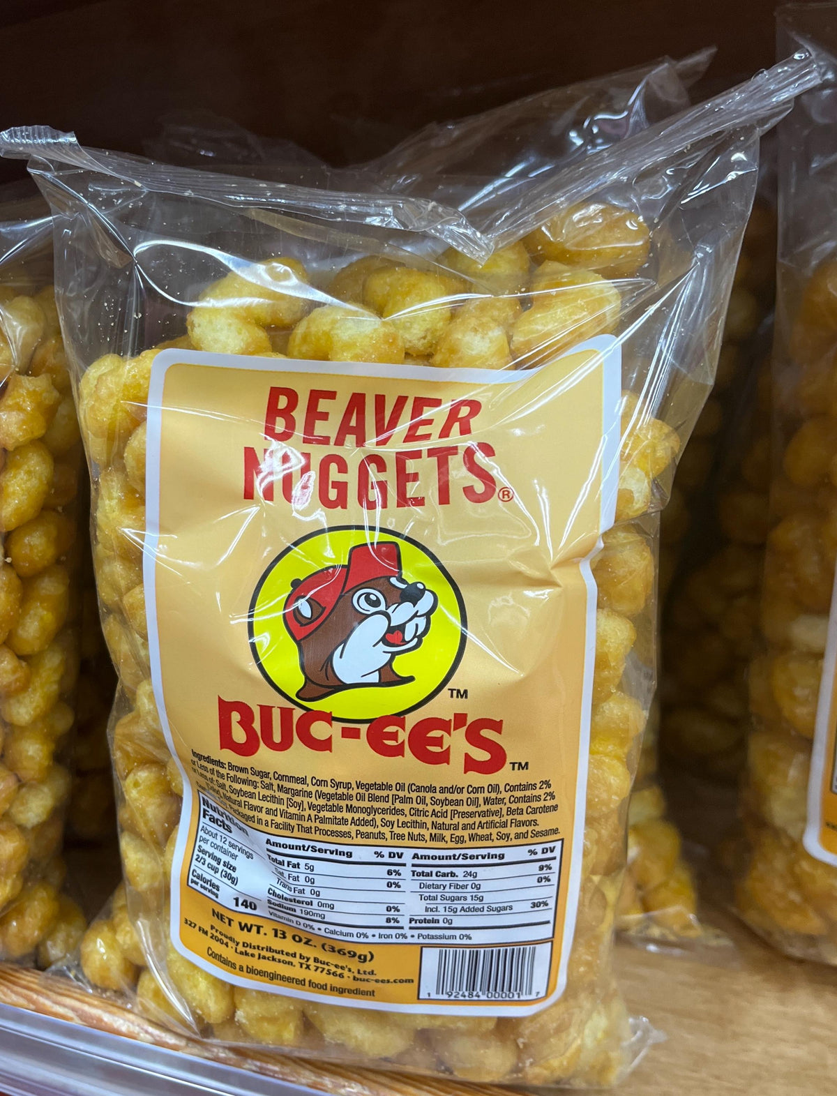 Buc-ee's Beaver Nuggets | Crunchy Caramel Corn Puffs (13oz)