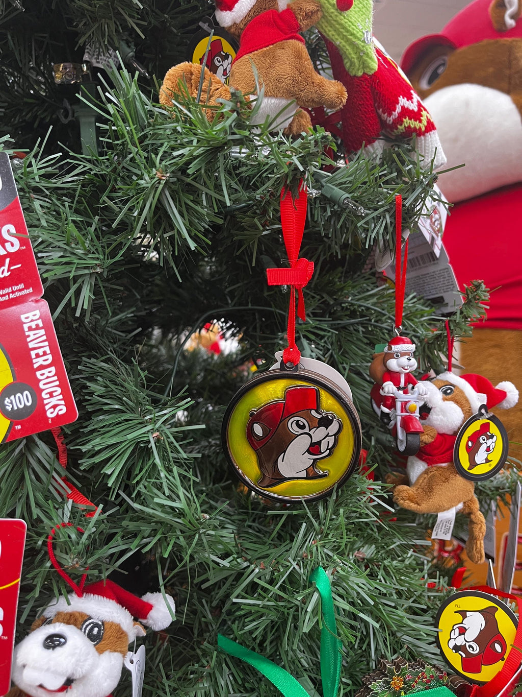 Buc-ee’s Logo Hanging Decoration, Wooden Ornament, Car Accessory, Office Decor, Bucees Logo, Texas Gift, Housewarming Gift 3"