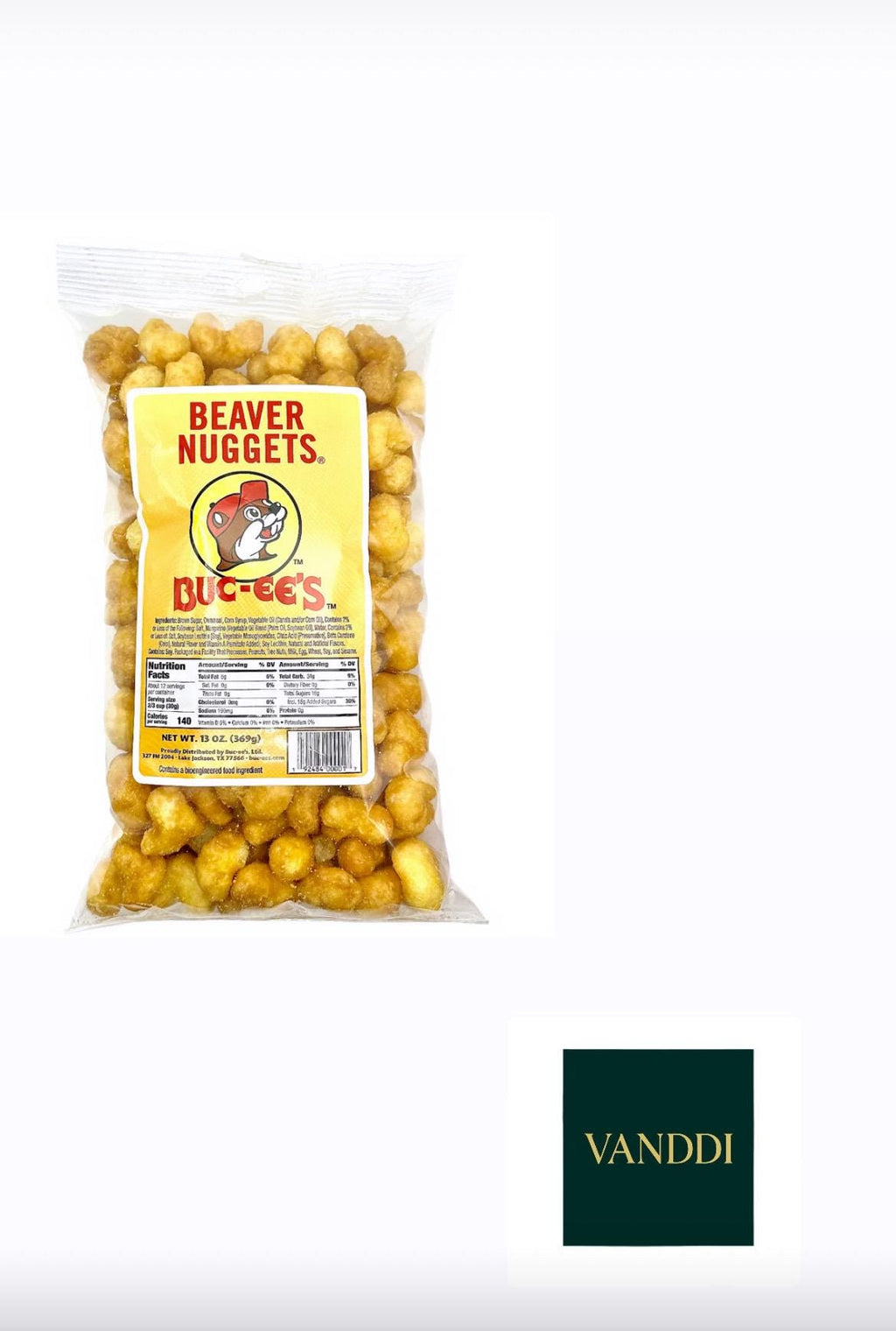 Buc-ee's Beaver Nuggets | Crunchy Caramel Corn Puffs (13oz)