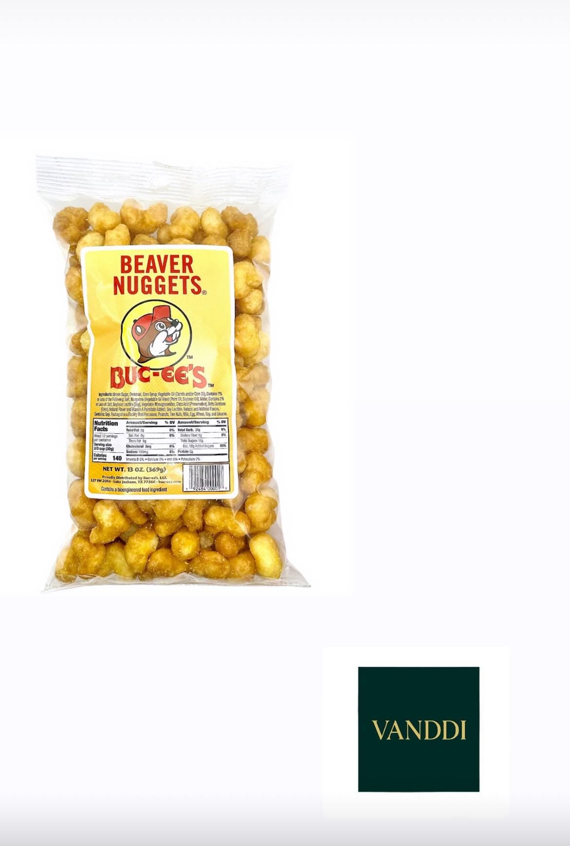 Buc-ee's Beaver Nuggets | Crunchy Caramel Corn Puffs (13oz)