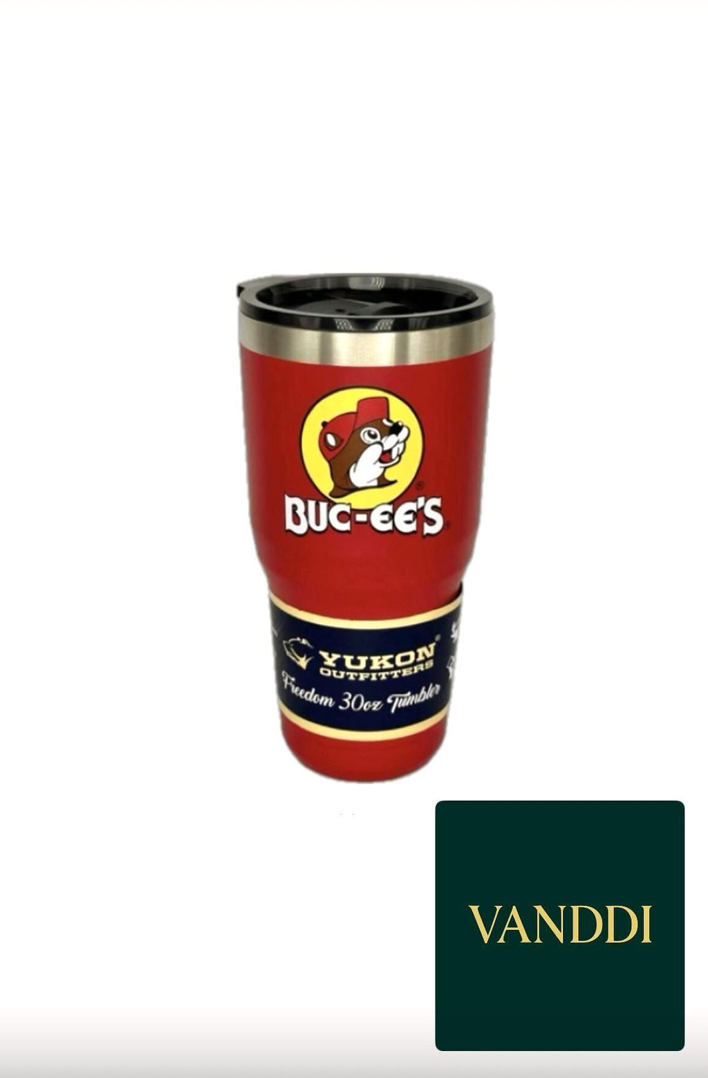 Buc-ee's Red Stainless Steel Tumbler, 30oz Insulated Travel Mug