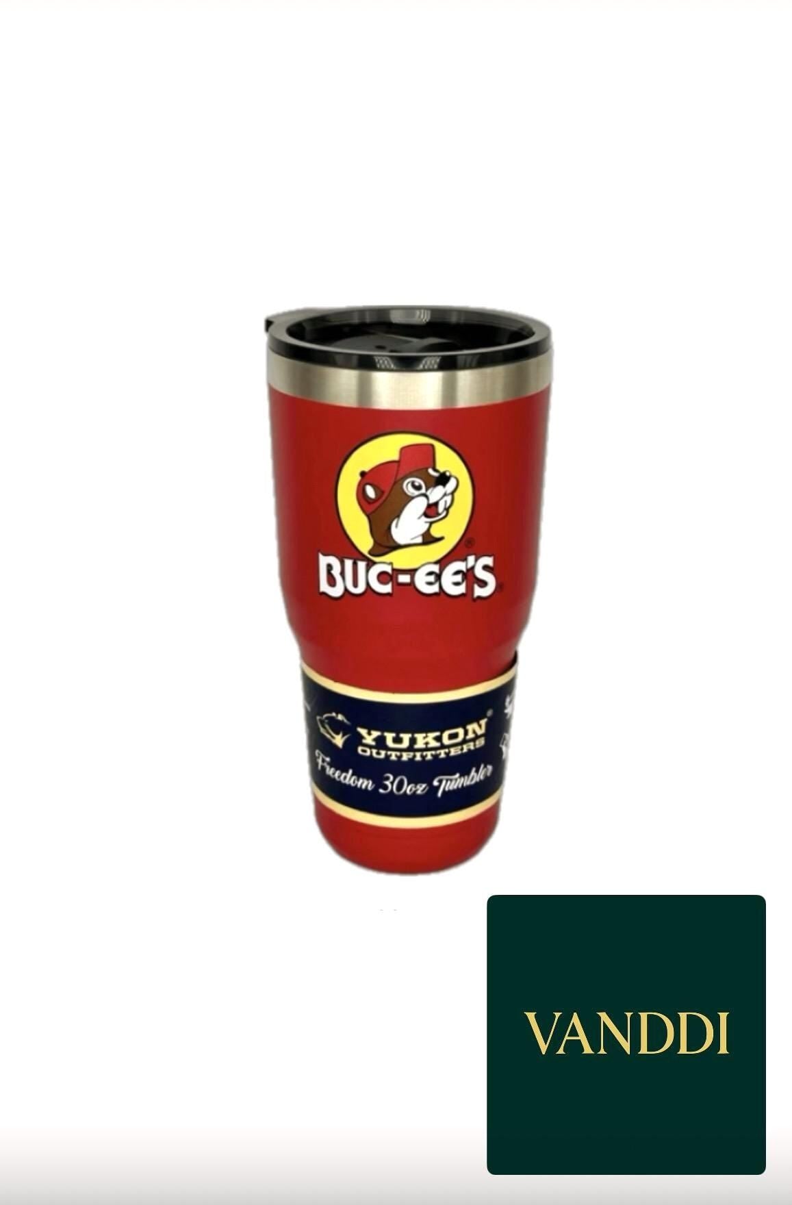 Buc-ee's Red Stainless Steel Tumbler, 30oz Insulated Travel Mug