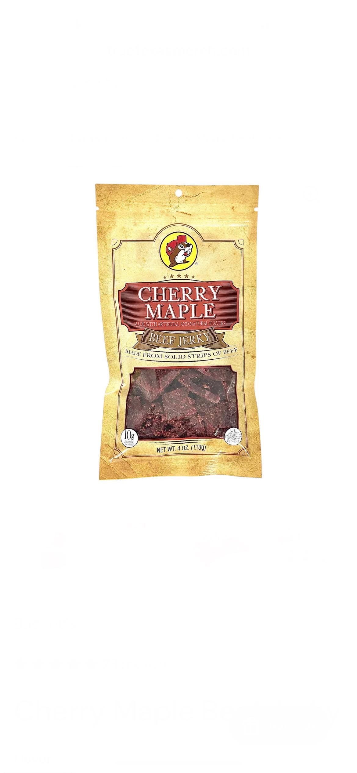 Buc-ee’s Cherry Maple Beef Jerky - Resealable Bag 4oz (113g) X3 (Mix & Match with all 15 Flavours, message me with requests)