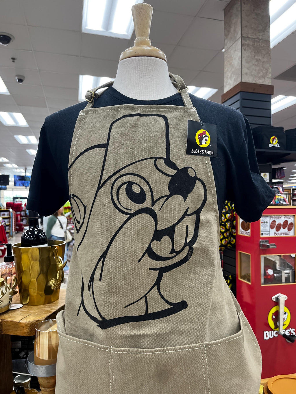 Buc-ee’s Apron, Bucees Logo Canvas Apron, Adjustable Apron, Chef Apron, Thick canvas and durable, BBQ apron, Valentines Gift, Gift for Him