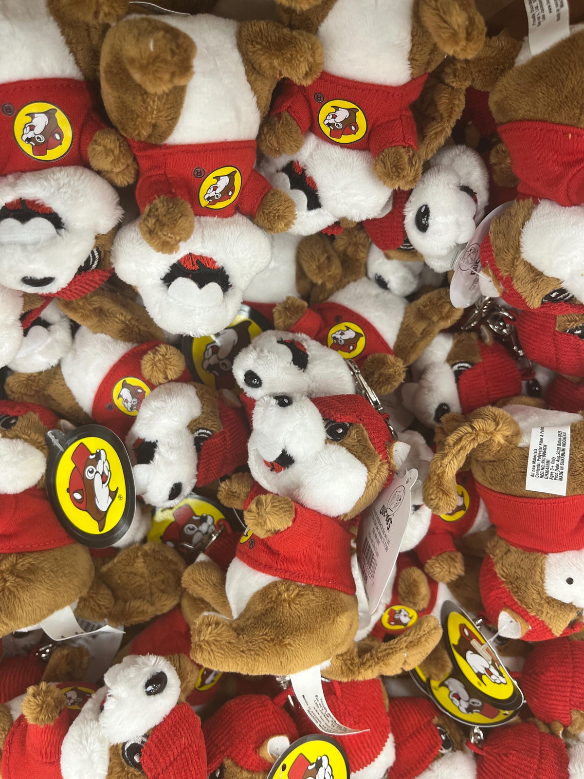 Buc-ee Mini Plush, Stuffed Animal, Beaver Keychain, Backpack Plush, Party Favors, Birthday Gift, collectible, 3.5"