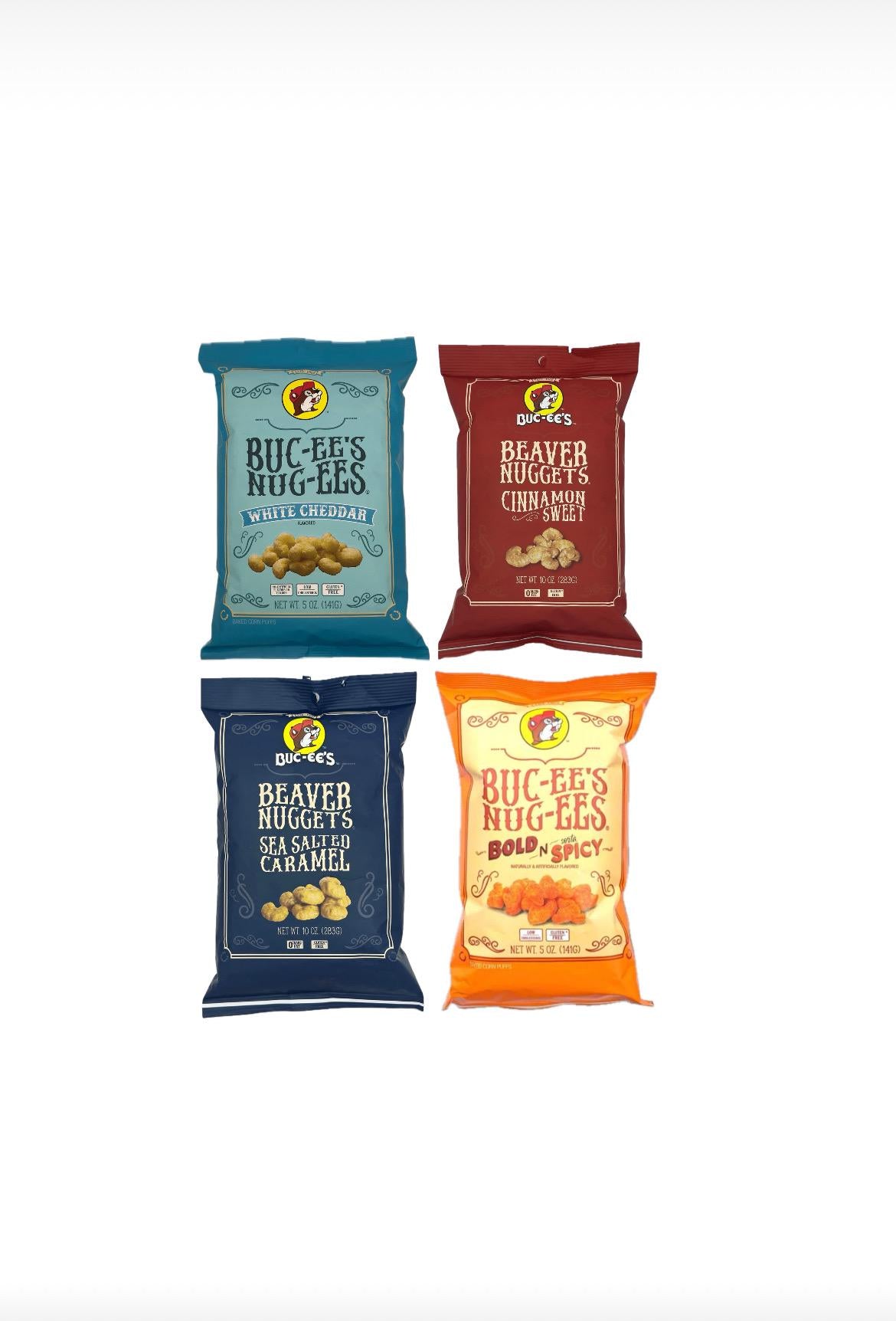 Buc-ee's Beaver Nuggets, Baked Corn Puffs, Variety Flavors