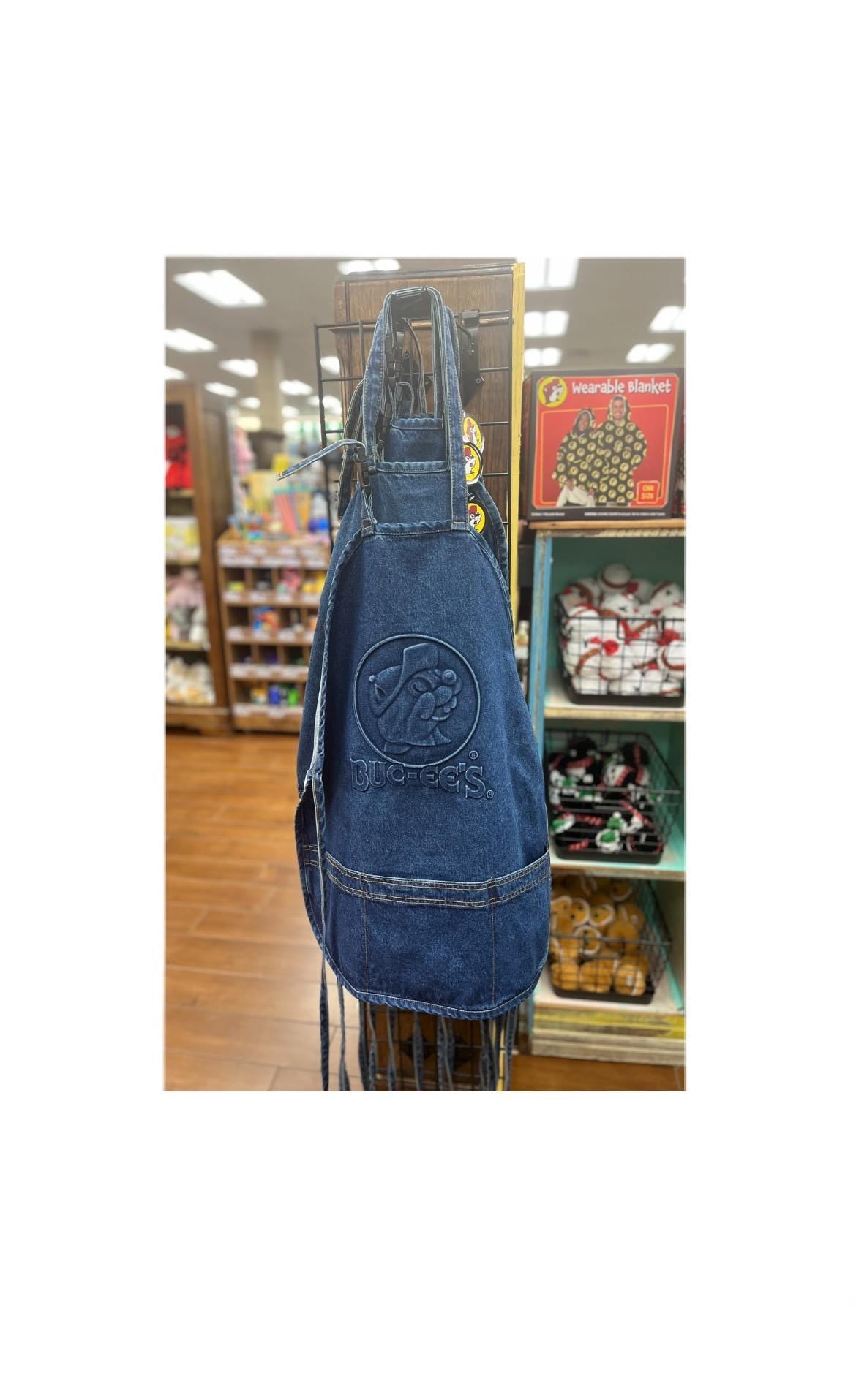 Buc-ee's Denim Apron - Beaver Logo, Adjustable Chef Apron