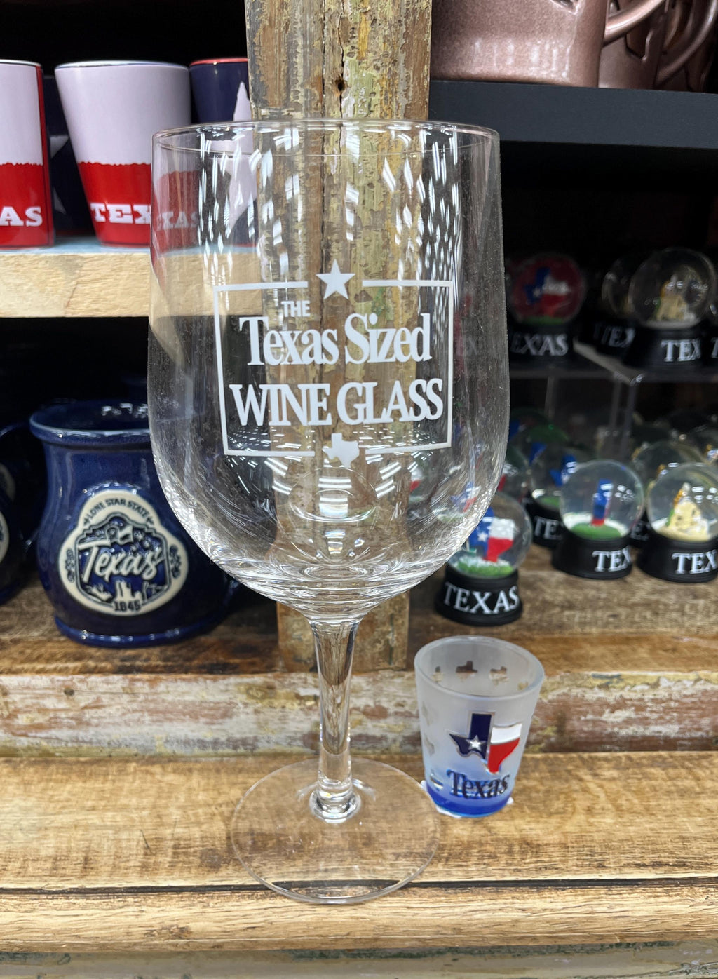 Texas Wine Glass, Large Wine Glass, Holds Full Bottle, Gift for her, gift for him, wine gift, wine lovers gift, everything’s bigger in Texas
