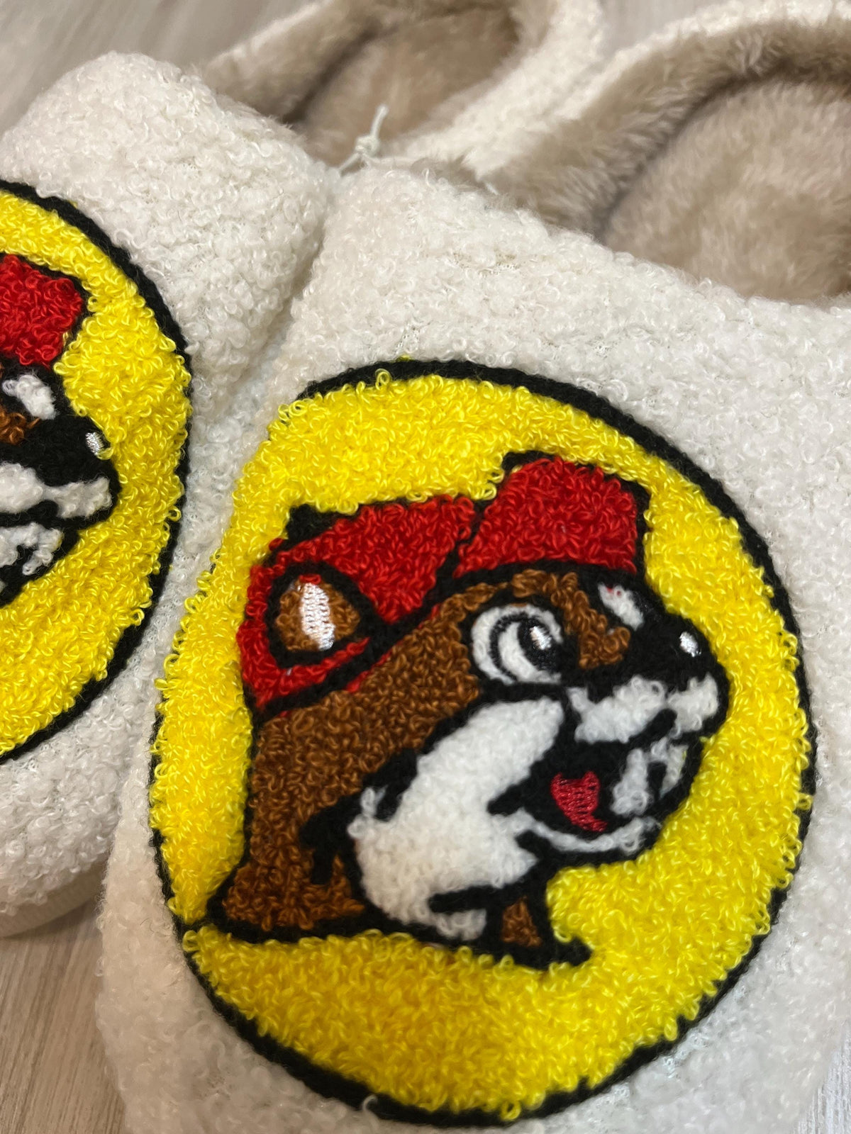 Buc-ee's Slippers, Womens Slippers, Cozy Sherpa Slippers, Classic Bucees Logo, Very Soft and Comfortable, Valentines Gift, Gift for her
