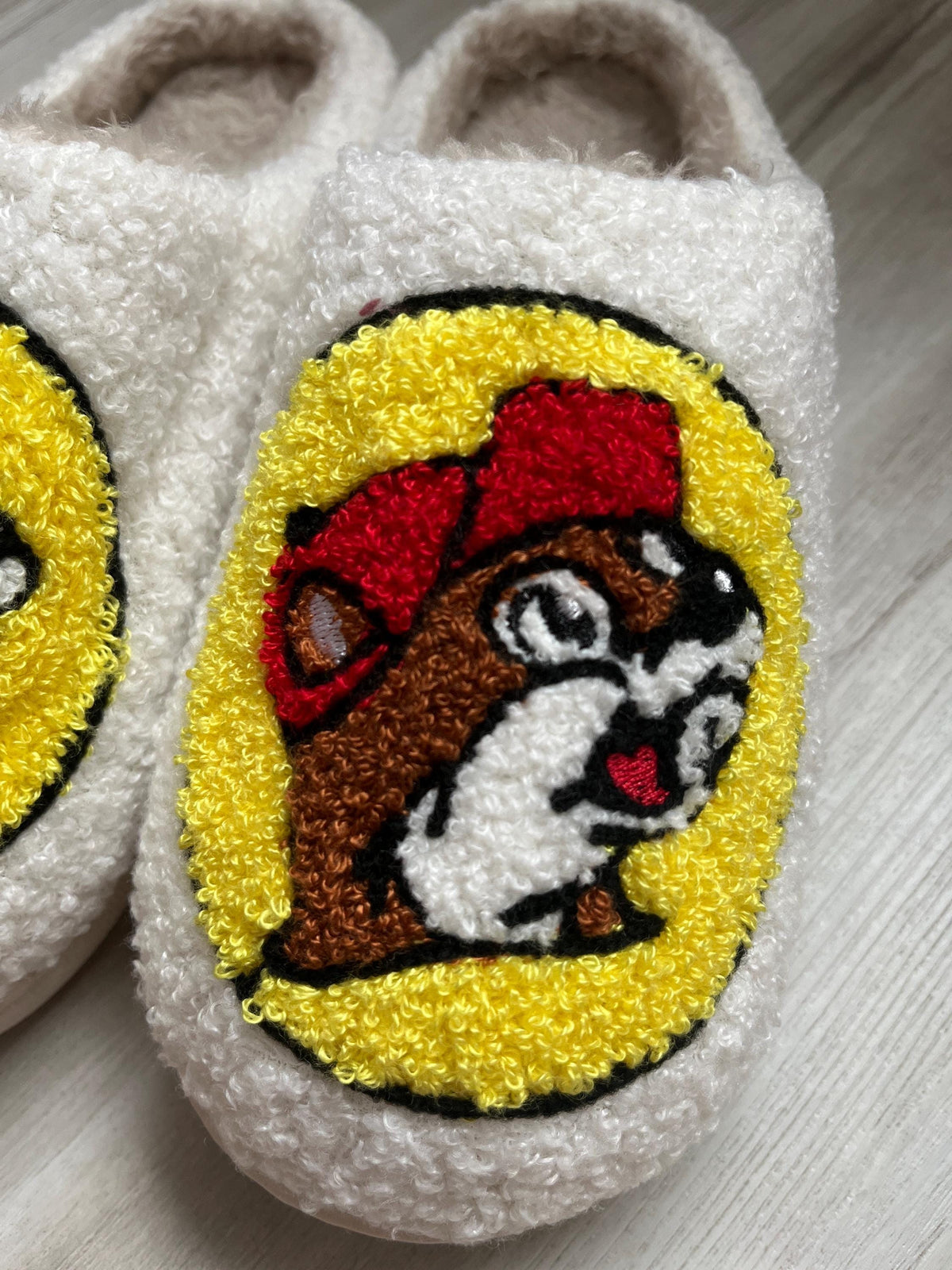 Buc-ee's Slippers, Womens Slippers, Cozy Sherpa Slippers, Classic Bucees Logo, Very Soft and Comfortable, Valentines Gift, Gift for her
