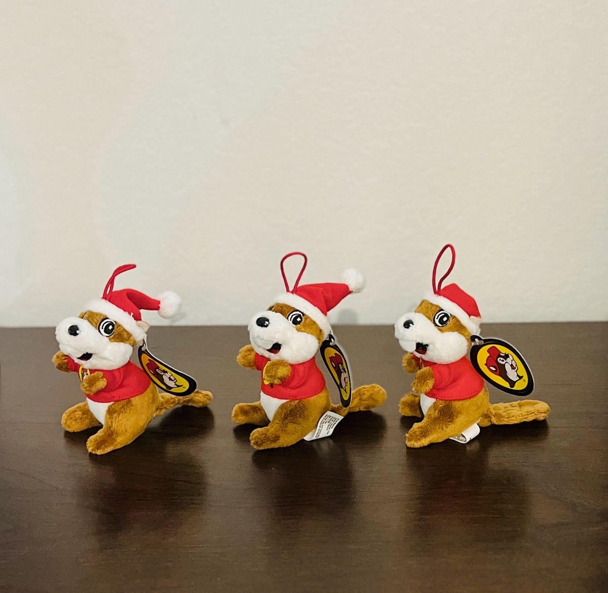 Buc-ees Original Ornament, Wooden Ornament, Valentines Tree Ornament, Valentines Decor, Bucees Logo, Texas Gift, Pack of 3, Mix and Match 3"