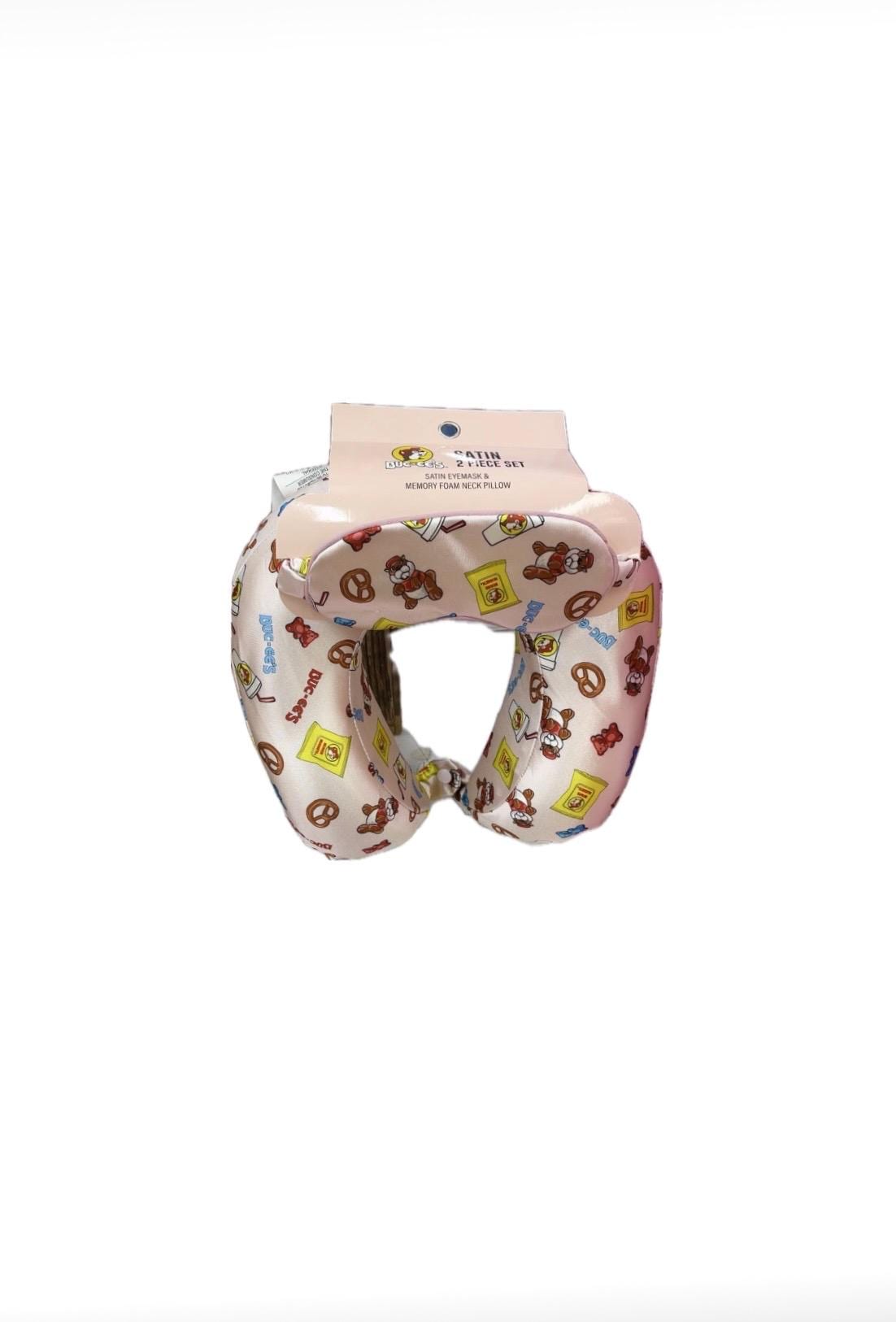 Buc-ee’s Valentine’s Gift, Travel Pillow, Memory Foam, Bucees Snacks, Eye Mask, Travel gift, Valentines Day Gift, **Sold out in stores**