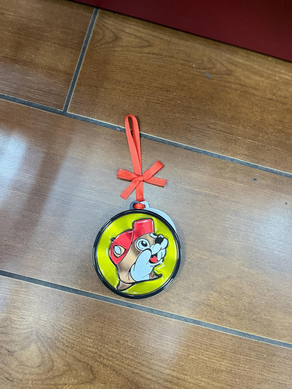 Buc-ees Original Ornament, Wooden Ornament, Valentines Tree Ornament, Valentines Decor, Bucees Logo, Texas Gift, Pack of 3, Mix and Match 3"