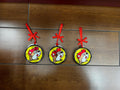 Buc-ees Original Ornament, Wooden Ornament, Valentines Tree Ornament, Valentines Decor, Bucees Logo, Texas Gift, Pack of 3, Mix and Match 3"
