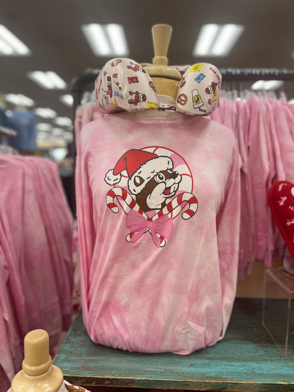 Buc-ee’s Valentine’s Gift, Travel Pillow, Memory Foam, Bucees Snacks, Eye Mask, Travel gift, Valentines Day Gift, **Sold out in stores**