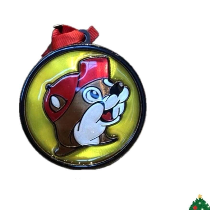 Buc-ee’s Logo Hanging Decoration, Wooden Ornament, Car Accessory, Office Decor, Bucees Logo, Texas Gift, Housewarming Gift 3"