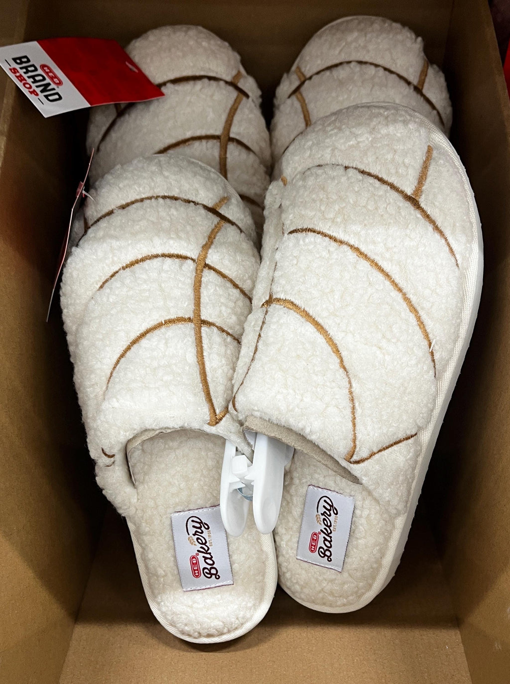 HEB Concha Slippers, Last Pair - Pink XL, HEB Bakery Slippers, Valentines Day Gift, Gift for her, Cozy Sherpa Material, **Free Delivery**