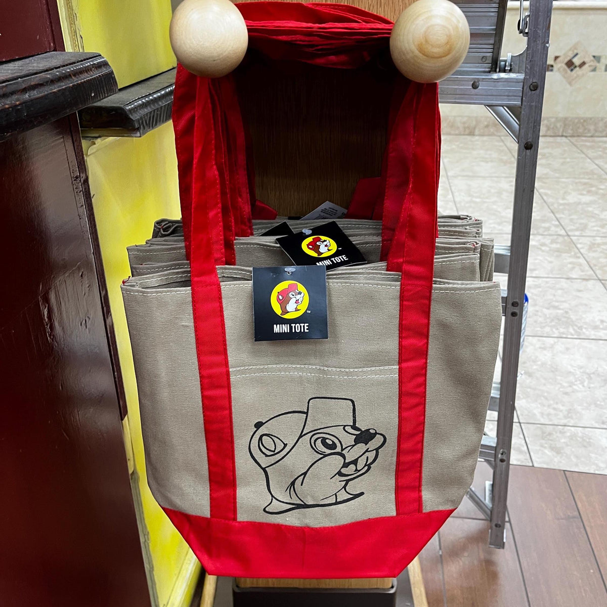 Buc-ee's Mini Tote Bag, Beaver Logo, Tote Bags, Mini Totes, Mini Red, Mini Green Tote, Mini Black Tote - These won't last long!!