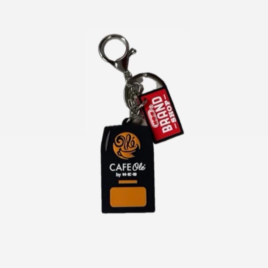 HEB Keychain Mystery Box, OPENED/ UNUSED, Choose either:- Cafe Ole or 1877 Mineral Water, to complete your collection!!