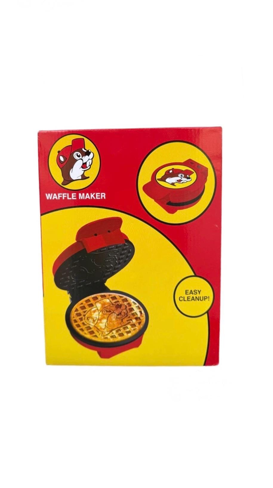 Buc-ee’s Waffle Maker, Christmas Breakfast, Waffles, Bucees Beaver Logo imprinted on every Golden Waffle, Christmas Family Gift, Non Stick