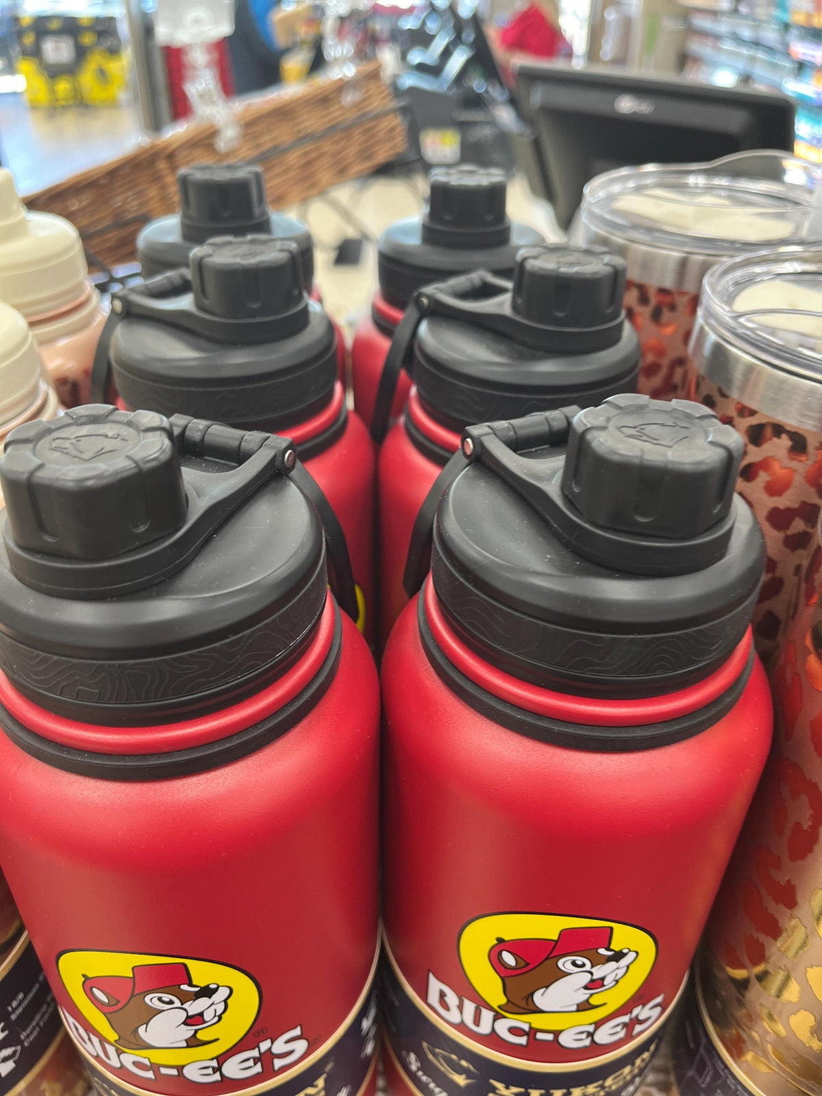 Buc-ees 32oz Water Bottle, Surge Water Bottle, Bucees Tumbler, Red Water Bottle, Coffee Mug, Coffee Cup, Christmas Gift, Stocking Stuffers