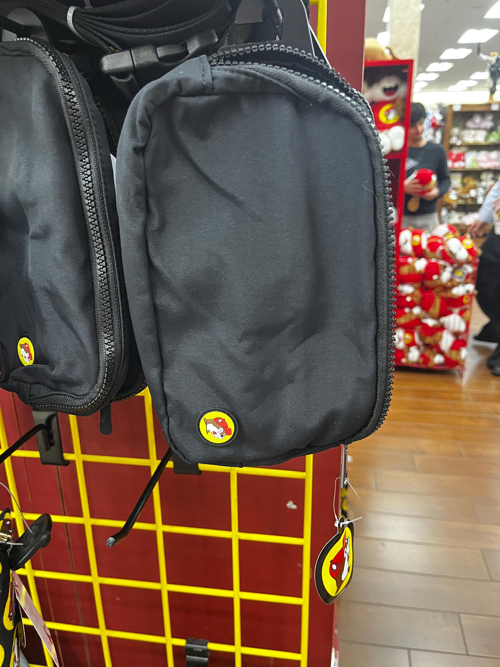 Buc-ee’s Black Bag, Crossbody Bag, Black Fanny Pack, Everywhere Belt Bag, Gift for her, gift for teens, Asjustable Strap/ Clip, Exterior Zip