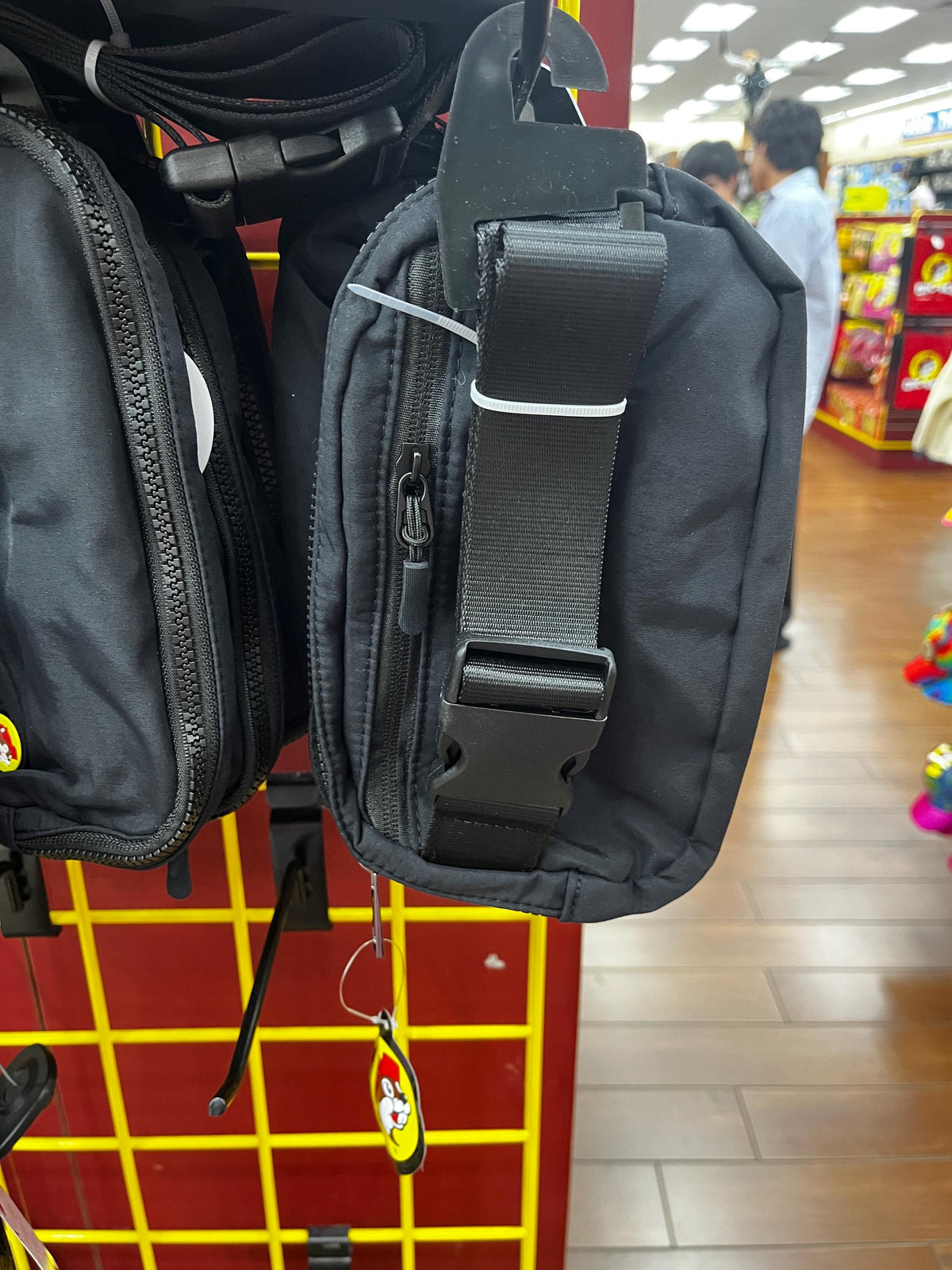 Buc-ee’s Black Bag, Crossbody Bag, Black Fanny Pack, Everywhere Belt Bag, Gift for her, gift for teens, Asjustable Strap/ Clip, Exterior Zip