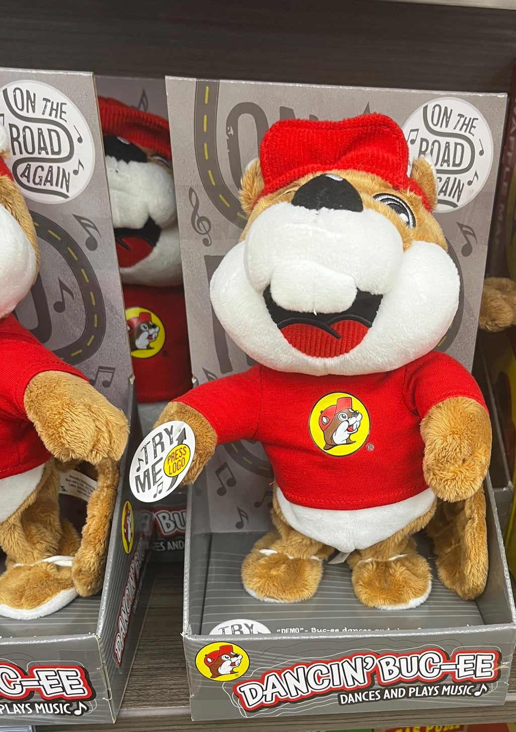 Dancin’ Buc-ee’s Plush, Dances to “On The Road Again”, Cute and fun Plush, Valentines Gift, Birthday Gift, Stuffed Animal, Collectible
