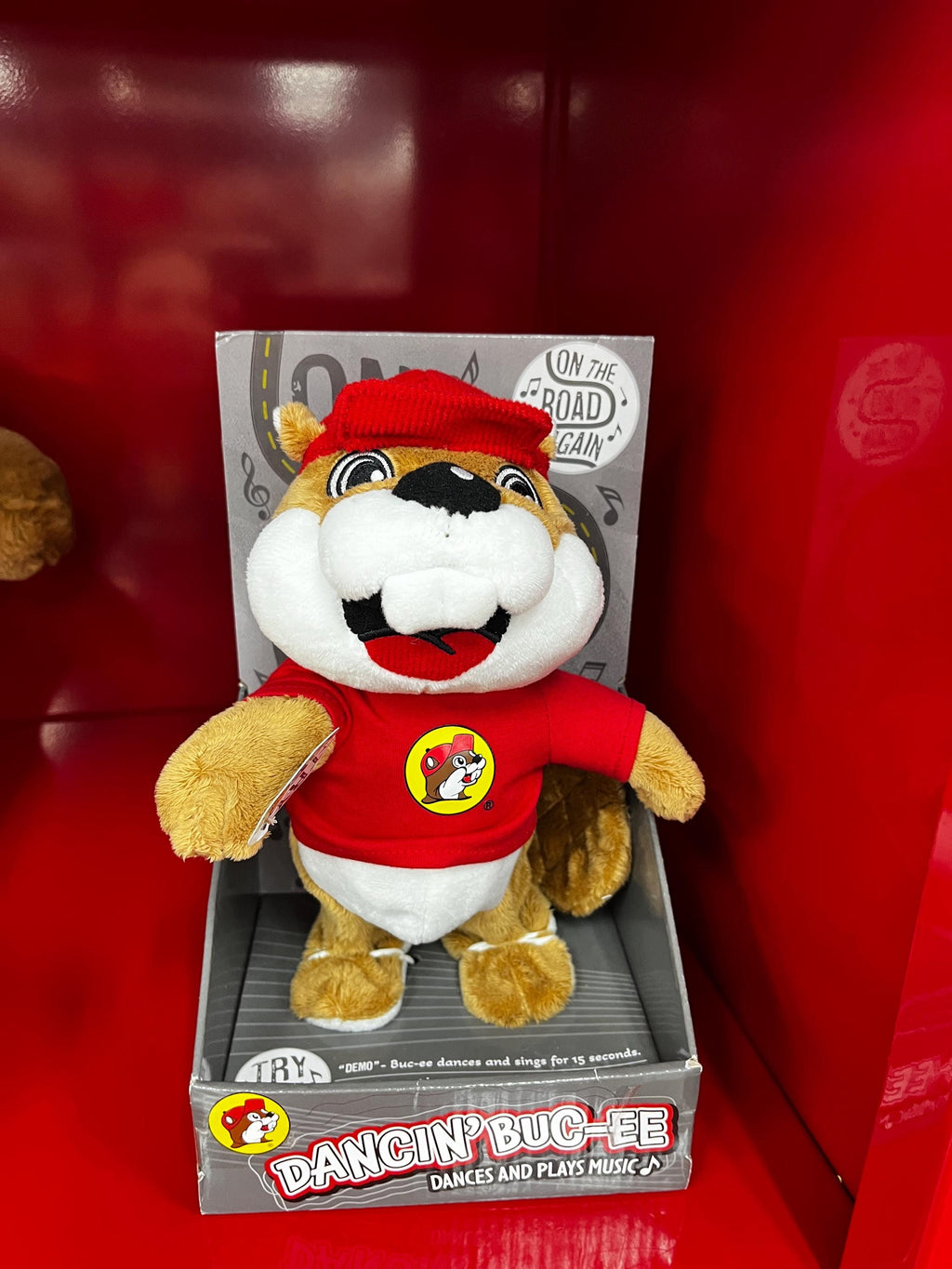 Dancin’ Buc-ee’s Plush, Dances to “On The Road Again”, Cute and fun Plush, Valentines Gift, Birthday Gift, Stuffed Animal, Collectible