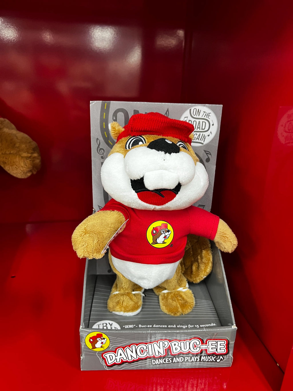 Dancin’ Buc-ee’s Plush, Dances to “On The Road Again”, Cute and fun Plush, Valentines Gift, Birthday Gift, Stuffed Animal, Collectible