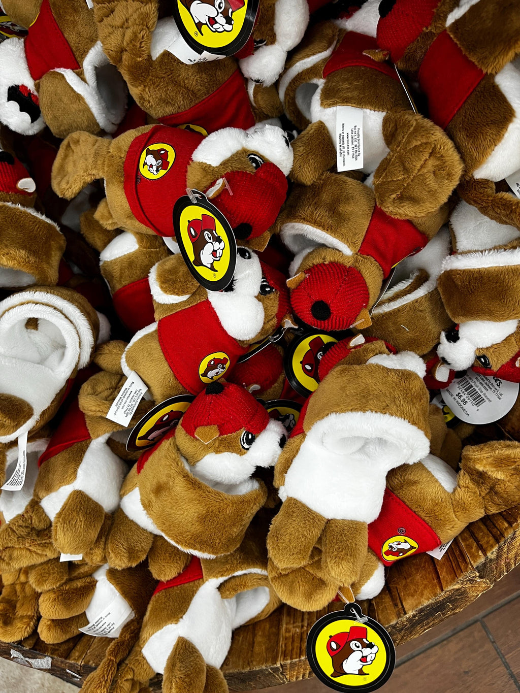 Buc-ee’s Slap On Wristband, Bucee Bracelet, Plush Wrap, Stuffed Animal, Party Favor, Gift for kids, Valentines Gift, Birthday Gift, 3.5”