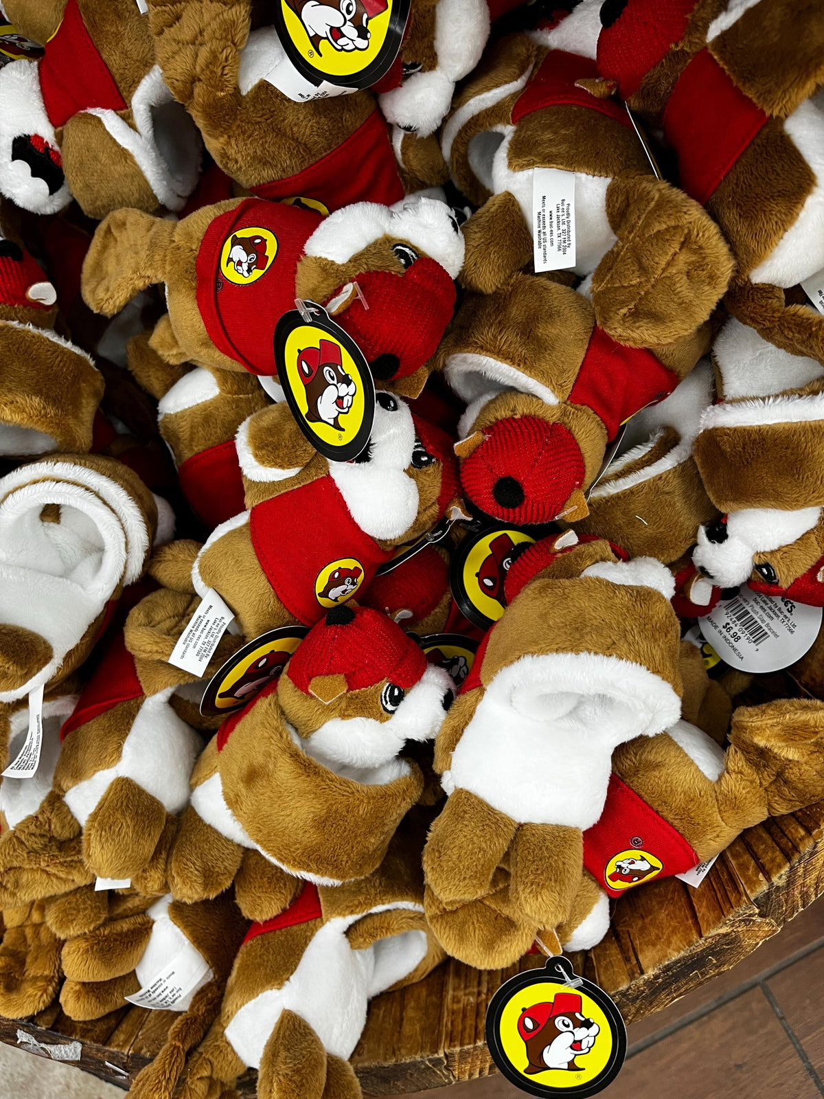 Buc-ee’s Slap On Wristband, Bucee Bracelet, Plush Wrap, Stuffed Animal, Party Favor, Gift for kids, Valentines Gift, Birthday Gift, 3.5”