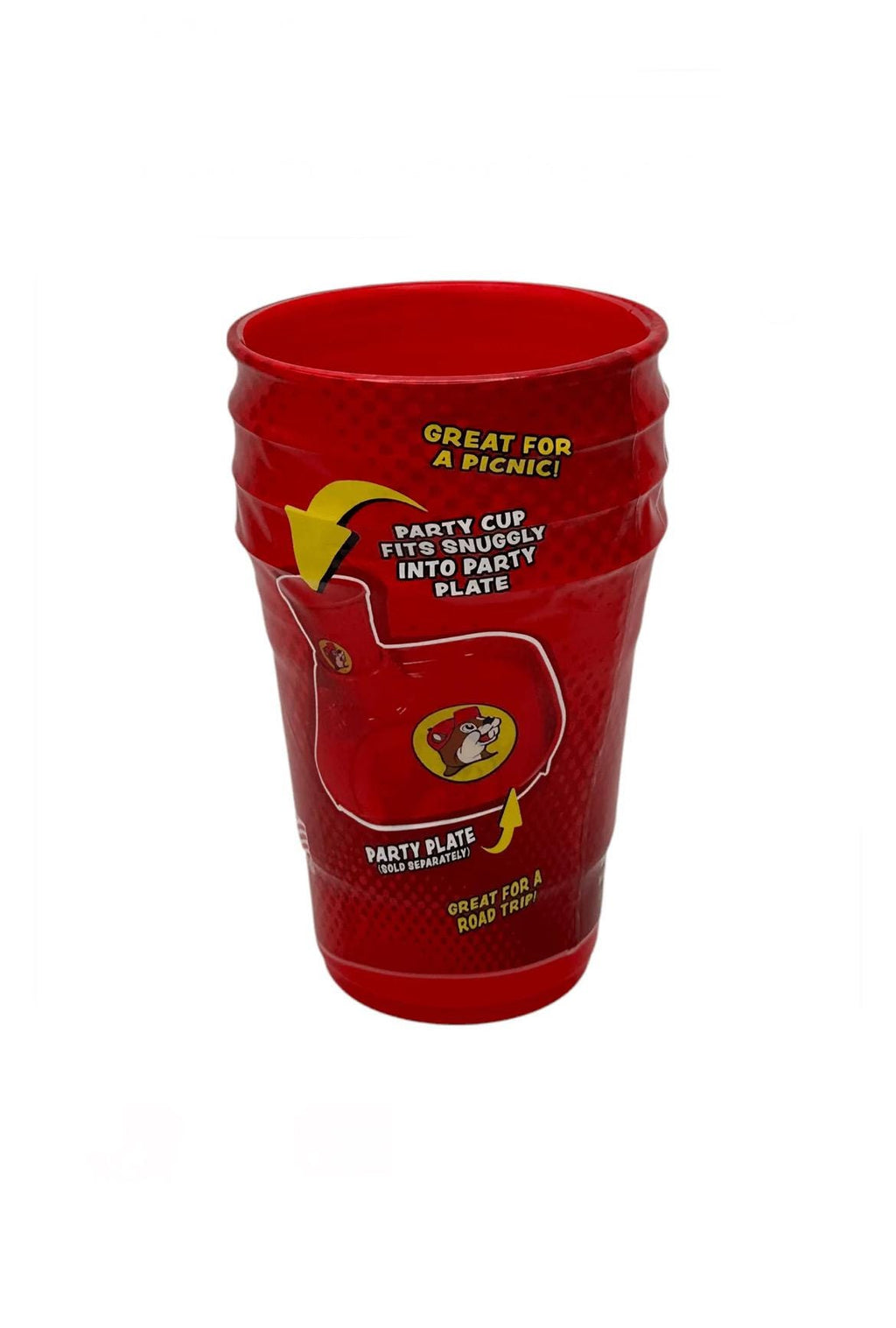 Buc-ee's Cups, Party Cups, Pack of 4, 20oz Stackable Cups, Red Plastic Cups, Durable, Dishwasher and Microwave Safe