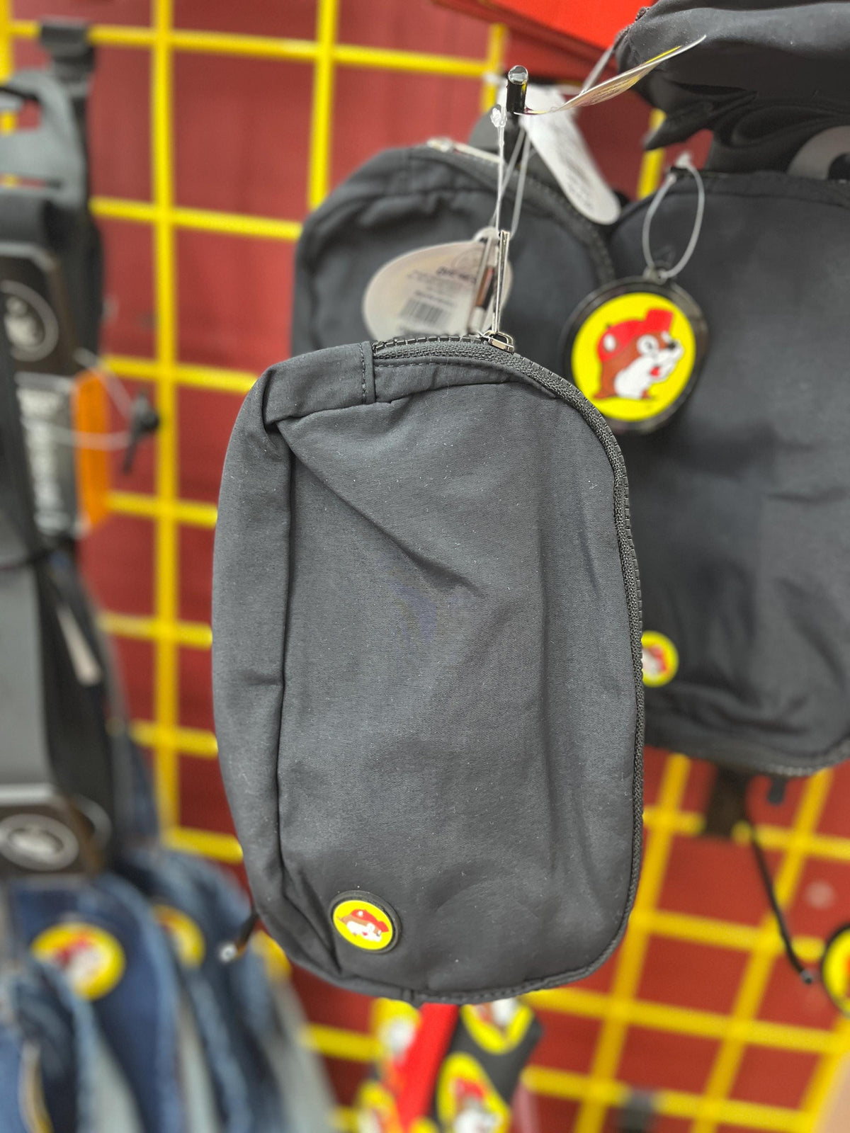 Buc-ee’s Black Bag, Crossbody Bag, Black Fanny Pack, Everywhere Belt Bag, Gift for her, gift for teens, Asjustable Strap/ Clip, Exterior Zip