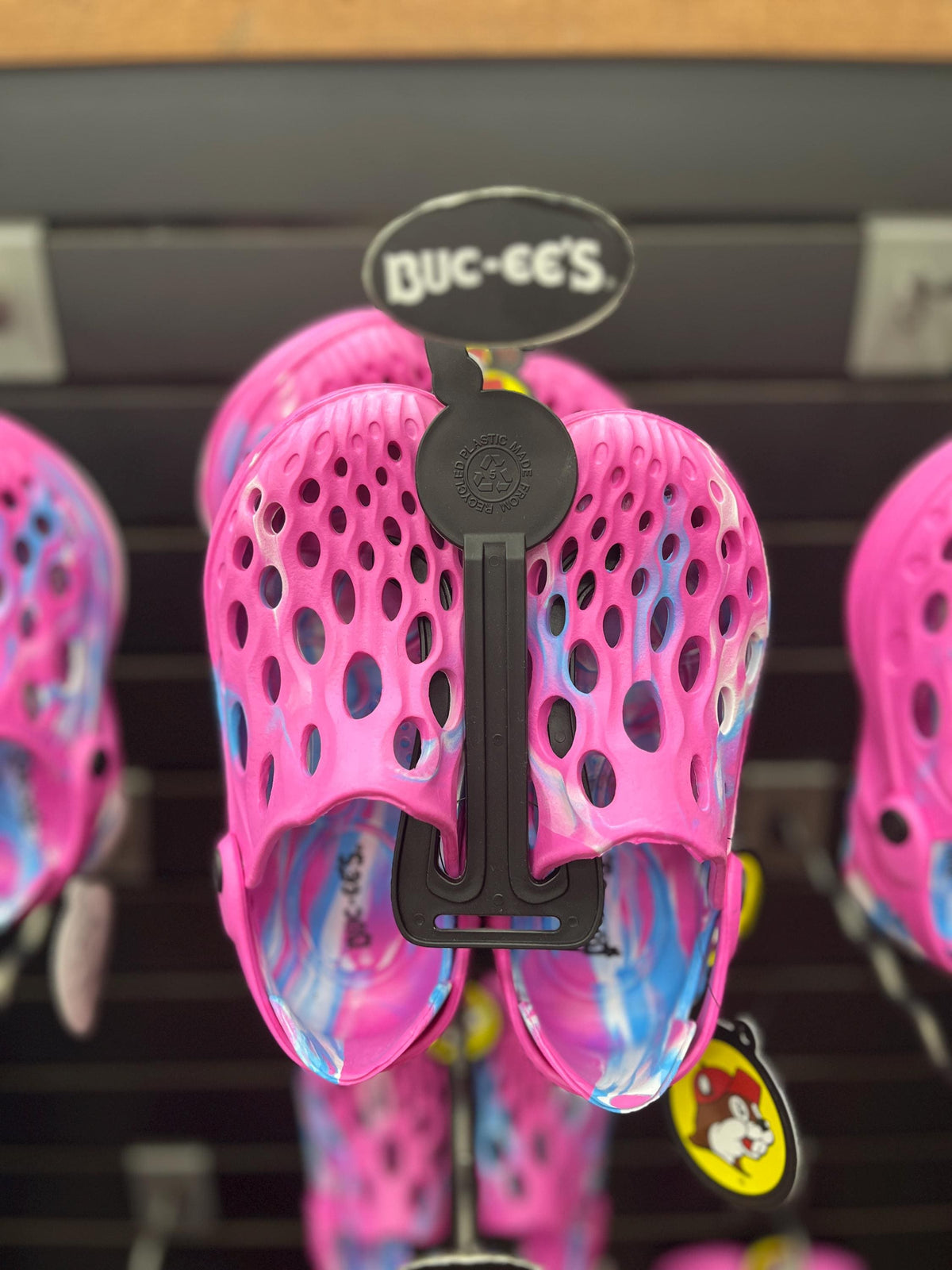 Kids Buc-ees Crocs, PINK Swirl Foam Shoes, Lightweight Sandals, Slip On/ Off, Water Shoes, Kids Clogs, Gift for Kids, Child Crocs, Kid Crocs