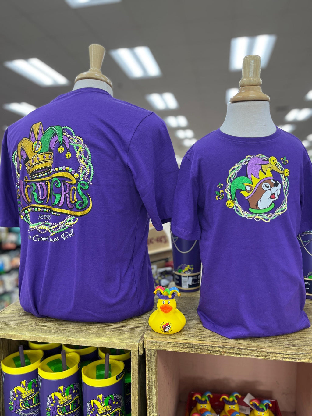 Ducks, NEW MARDI GRAS Duck, Rubber Ducks, New Years Duck, Classic Red Rubber Duck, Buc-ees 5 Pack, Mardi Gras Tshirts and Tumblers available