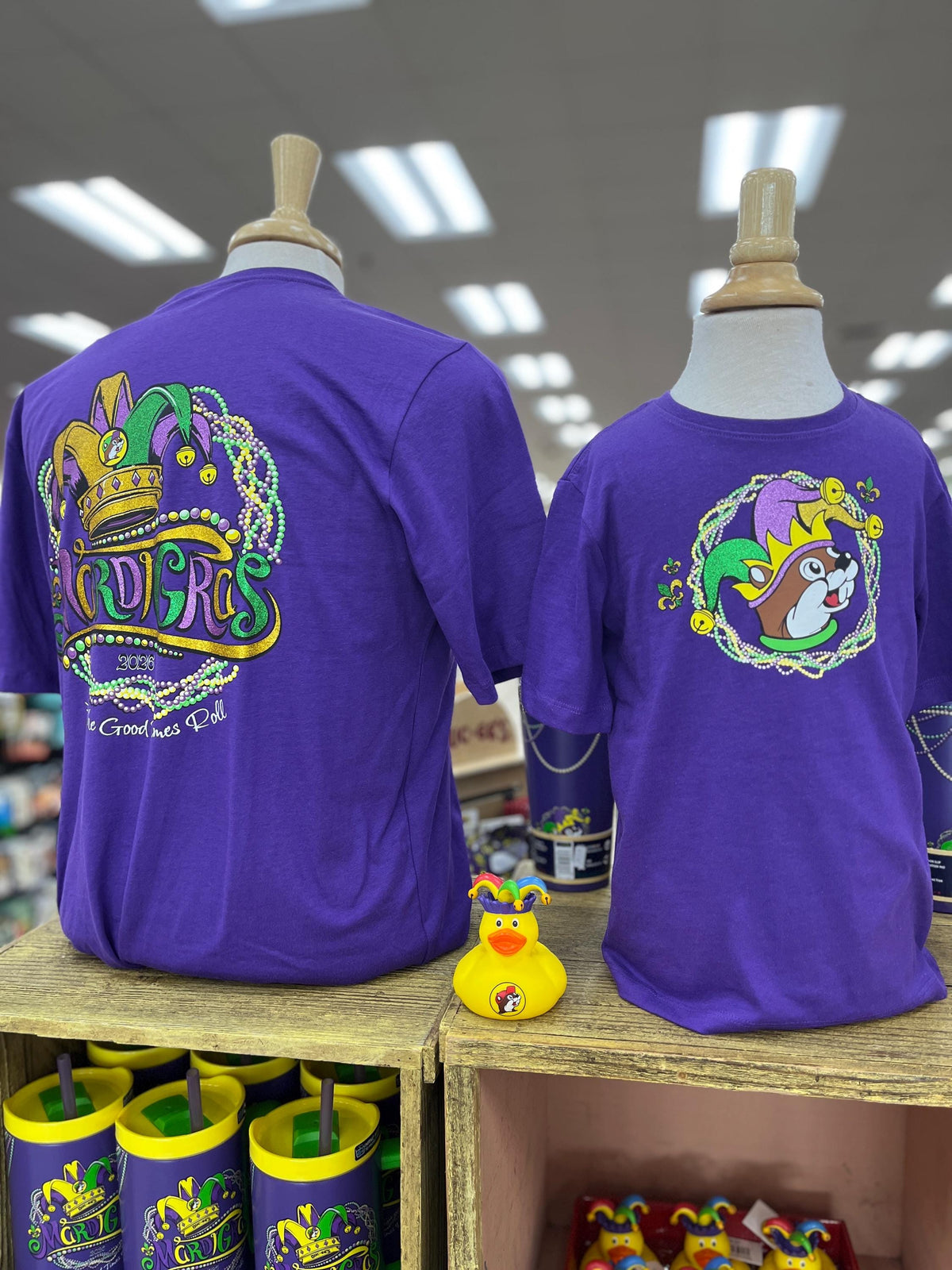 Ducks, NEW MARDI GRAS Duck, Rubber Ducks, New Years Duck, Classic Red Rubber Duck, Buc-ees 5 Pack, Mardi Gras Tshirts and Tumblers available