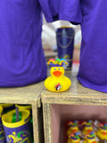 Ducks, NEW MARDI GRAS Duck, Rubber Ducks, New Years Duck, Classic Red Rubber Duck, Buc-ees 5 Pack, Mardi Gras Tshirts and Tumblers available