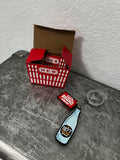 HEB Keychain Mystery Box, OPENED/ UNUSED, Choose either:- Cafe Ole or 1877 Mineral Water, to complete your collection!!