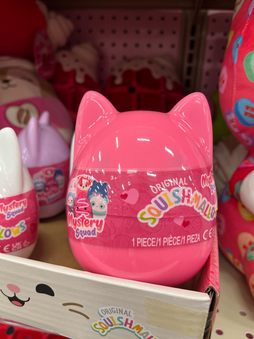 Valentines MYSTERY Squishmallow- Sold at HEB, Mystery Squad Surprise Egg in 4 Colors, 4” Plush Toy Inside Capsule, Viral & Selling Fast*